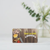 Carte De Visite Chef personnel/catering Service/Cook service (Debout devant)