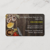 Carte De Visite Chef personnel/catering Service/Cook service (Dos)