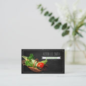 Carte De Visite Chef personnel/catering Service/Cook service (Debout devant)