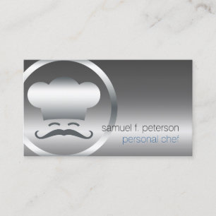 Carte De Visite Chef personnel Chrome Chef Casquette Icon Services