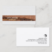 Carte De Visite Chef personnel Compétences en boissons gâteau Text (Devant / Derrière)