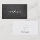 Carte De Visite Chef Personnel, Couteau Chef, Plateau De Repas (Devant / Derrière)