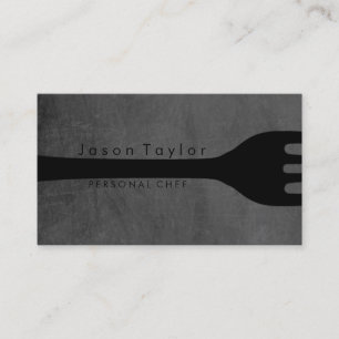 Carte De Visite Chef Personnel Cuisine Boulangerie Fourche Chalkbo