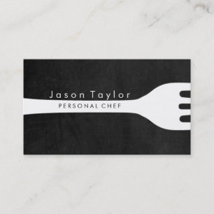 Carte De Visite Chef Personnel Cuisine Boulangerie Fourche Chalkbo
