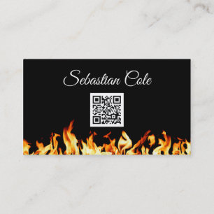 Carte De Visite Chef Personnel Cuisine Flamme Catering