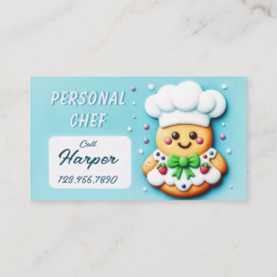 Carte De Visite Chef personnel cuisinier chef cuisinier