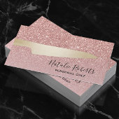 Carte De Visite Chef personnel Gold Couteau Rose moderne Gold Part