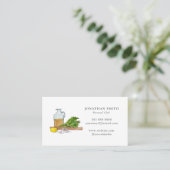 Carte de visite Chef Personnel pour la restauratio (Debout devant)