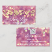 Carte De Visite Chef personnel Restaurant Logo de restauration Cod (Devant / Derrière)