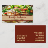 Carte De Visite Chef Personnel Sous-Chef Restaurant (Devant / Derrière)