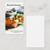 Carte De Visite Chef professionnel (Devant / Derrière)