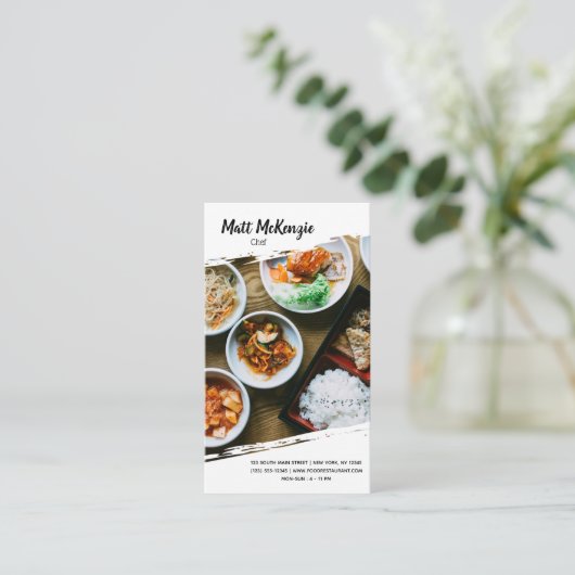 Carte De Visite Chef professionnel (Debout devant)