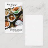 Carte De Visite Chef professionnel (Devant / Derrière)