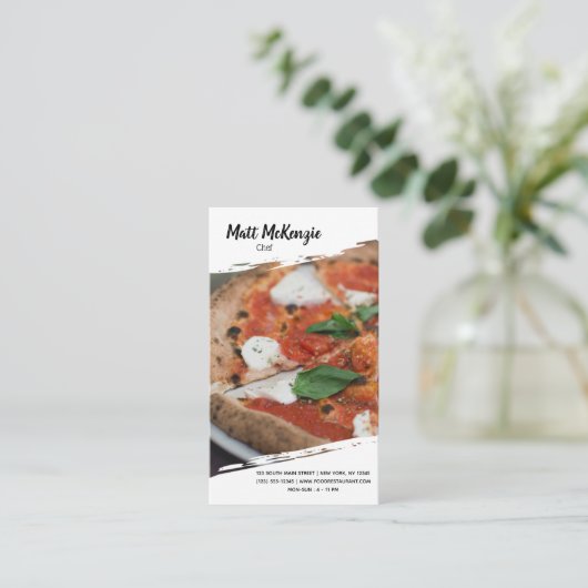 Carte De Visite Chef professionnel (Debout devant)