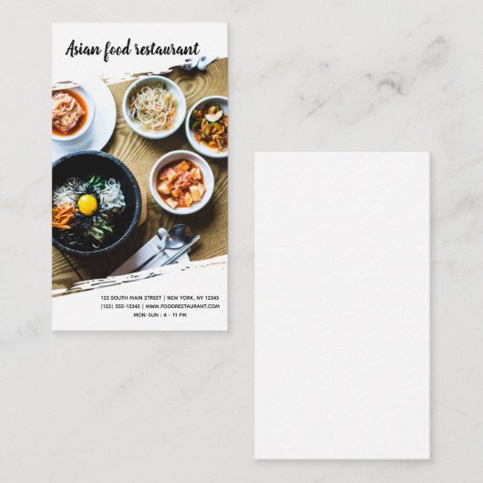 Carte De Visite Chef professionnel (Devant / Derrière)