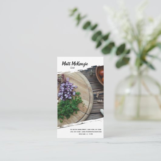 Carte De Visite Chef professionnel (Debout devant)