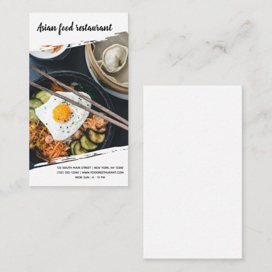 Carte De Visite Chef professionnel (Devant / Derrière)