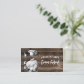 Carte De Visite Chef professionnel Arrière - plan bois (Debout devant)