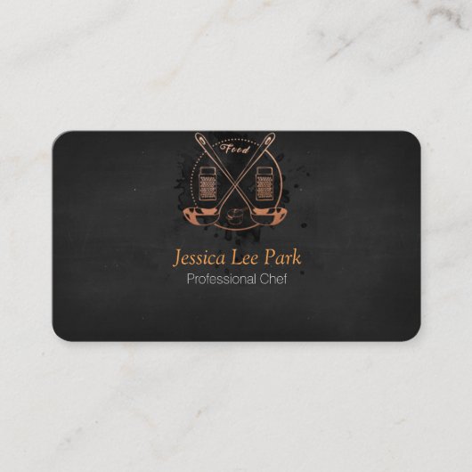 Carte De Visite Chef professionnel / Chef personnel / service de r (Devant)