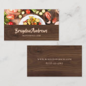 Carte De Visite Chef Professionnel Cuisine du bois (Devant / Derrière)