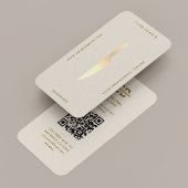 Carte De Visite Chef Professionnel Minimal Sable De Couteau