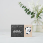 Carte De Visite Chef | Propriétaire du restaurant (Debout devant)