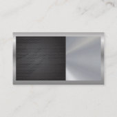 Carte De Visite Chef | Propriétaire du restaurant | Argent métalli (Dos)