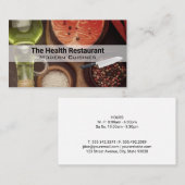 Carte De Visite Chef | Propriétaire du restaurant | Épices à l'hui (Devant / Derrière)