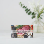 Carte De Visite Chef | Propriétaire du restaurant | Épices de Stea (Debout devant)