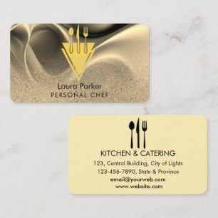 Carte De Visite Chef Restaurant Cuisine Outils Personnel
