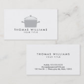 Carte De Visite chef, restaurant ou profil professionnel de (Devant / Derrière)