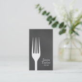 Carte De Visite Chef Restauration Restauration Alimentation Fork L (Debout devant)