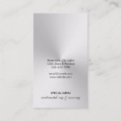 Carte De Visite Chef Restauration Restauration Fork Steel Silver (Dos)