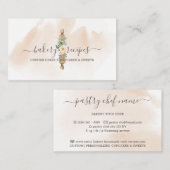 Carte De Visite Chef Rolling Pin Bakery (Devant / Derrière)