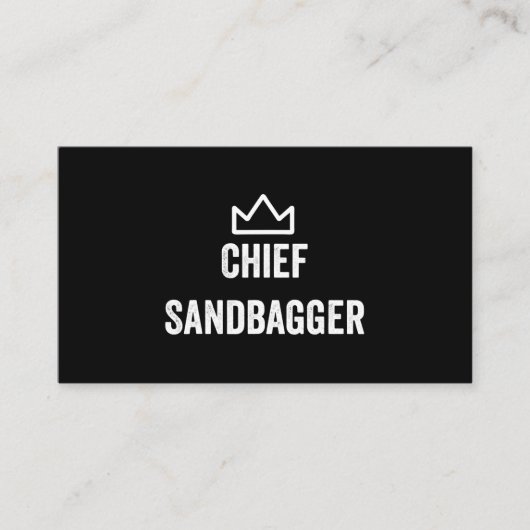 Carte De Visite Chef Sandbagger Golf mème Bjj Chess Sandbag (Devant)