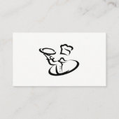 Carte De Visite Chef Servin | Restauration | Service de livraison (Dos)