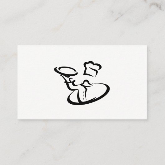 Carte De Visite Chef Servin | Restauration | Service de livraison (Dos)