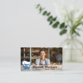 Carte De Visite Chef souriant | Magasin de boulangerie (Debout devant)