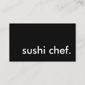 Carte De Visite chef sushi. (Devant)
