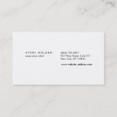 Carte De Visite Chef traiteur d'événements (Dos)