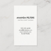 Carte De Visite Chefs Casquette Pois Silverware (Dos)