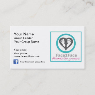 Carte De Visite Chefs de groupe de Face2Face