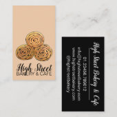 Carte De Visite Chelsea Buns Currant Roll Boulangerie Cuite Maison (Devant / Derrière)