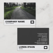 Carte De Visite Chemin dans un parc (Devant / Derrière)