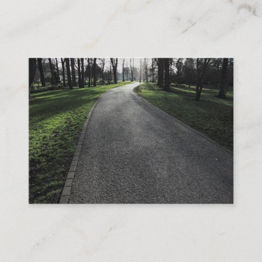 Carte De Visite Chemin dans un parc (Devant)
