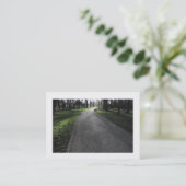 Carte De Visite Chemin dans un parc (bordé) (Debout devant)