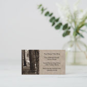 CARTE DE VISITE CHEMIN D'ARBRE (Debout devant)