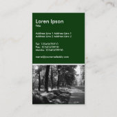 Carte De Visite Chemin de Bridle - Vert foncé (Dos)