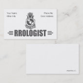 Carte De Visite Chemin de fer humoristique (Devant / Derrière)
