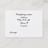 Carte De Visite Chemin de jardin (Dos)